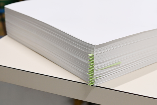 合紙が入ったところ